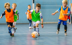 Boys playing football