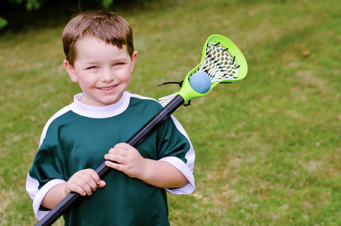 Boy with Lacrosse stick